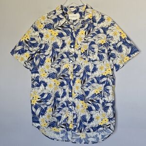 Ralph Lauren Denim & Supply Tropical Button Front Shirt Men XLT Blue Hawaiian